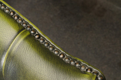 Armlehnensessel im Chesterfield Stil - Ledersessel Stuhl Chair Englischer Stil Lounge Clubsessel Alt Vintage MÖBLINGER