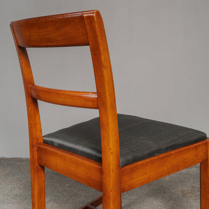 Schöne Art Déco 4er Set Stühle, 1930er Jahre - Stuhl Chair Tisch Esstisch Wohnzimmer Alt Antik MÖBLINGER