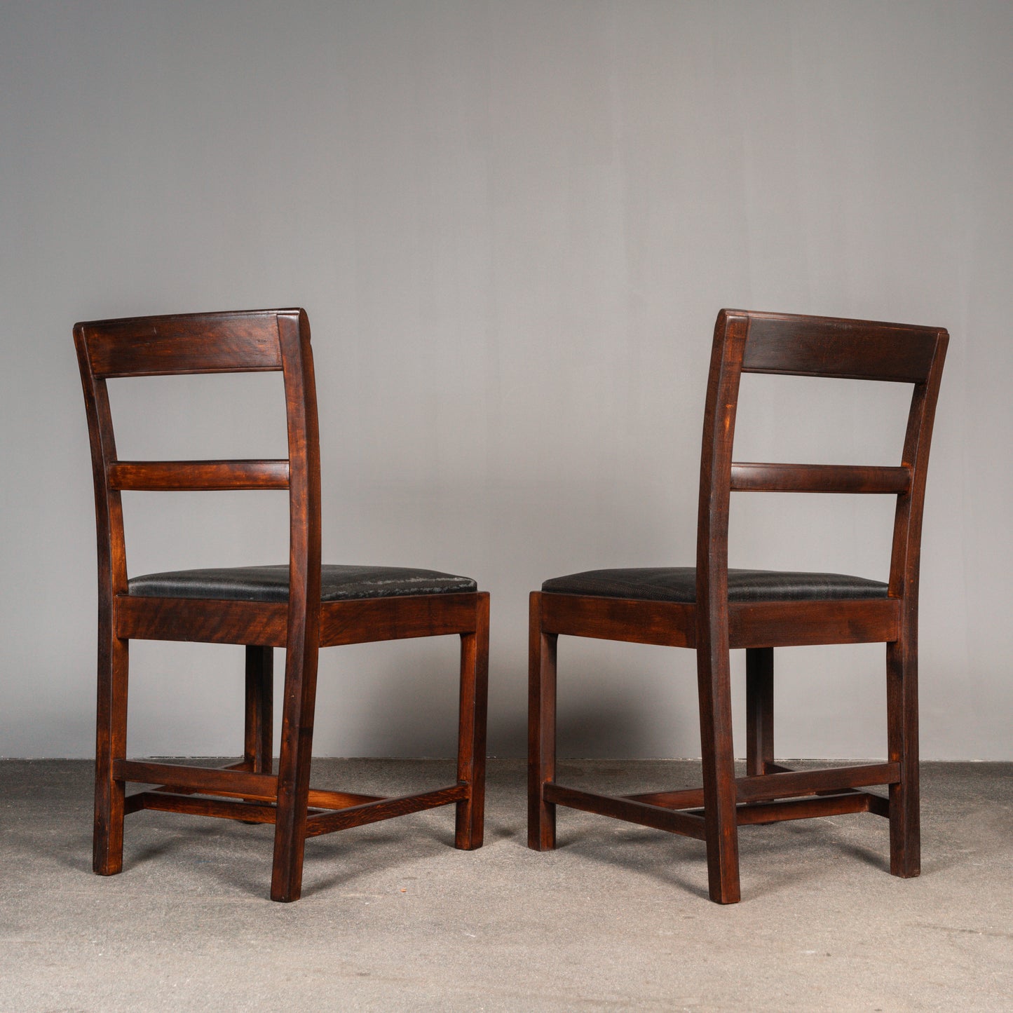 Schöne Art Déco 2er Set Stühle, 1930er Jahre - Stuhl Chair Tisch Esstisch Wohnzimmer Alt Antik MÖBLINGER