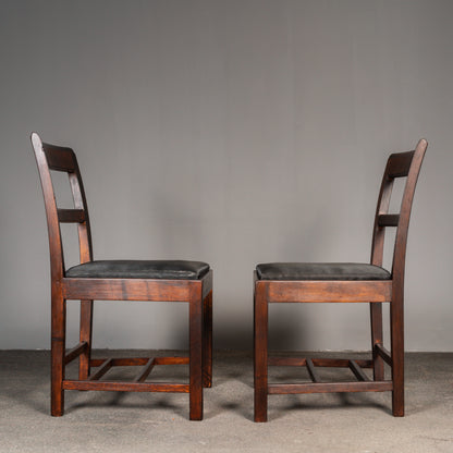 Schöne Art Déco 2er Set Stühle, 1930er Jahre - Stuhl Chair Tisch Esstisch Wohnzimmer Alt Antik MÖBLINGER