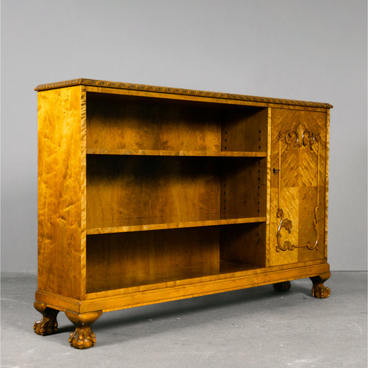 Stilvolles Neorenaissance Bücherregal, erste Hälfte des 20.Jahrhunderts - kleines Regal Antike Kommode Konsole Schrank Sideboard Alt Antik MÖBLINGER