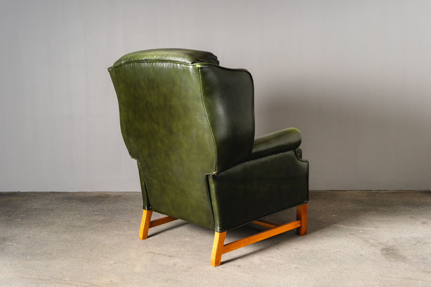verstellbarer Ledersessel im Chesterfield Stil - Armlehnensessel Stuhl Chair Englischer Stil Lounge Clubsessel Alt Vintage MÖBLINGER