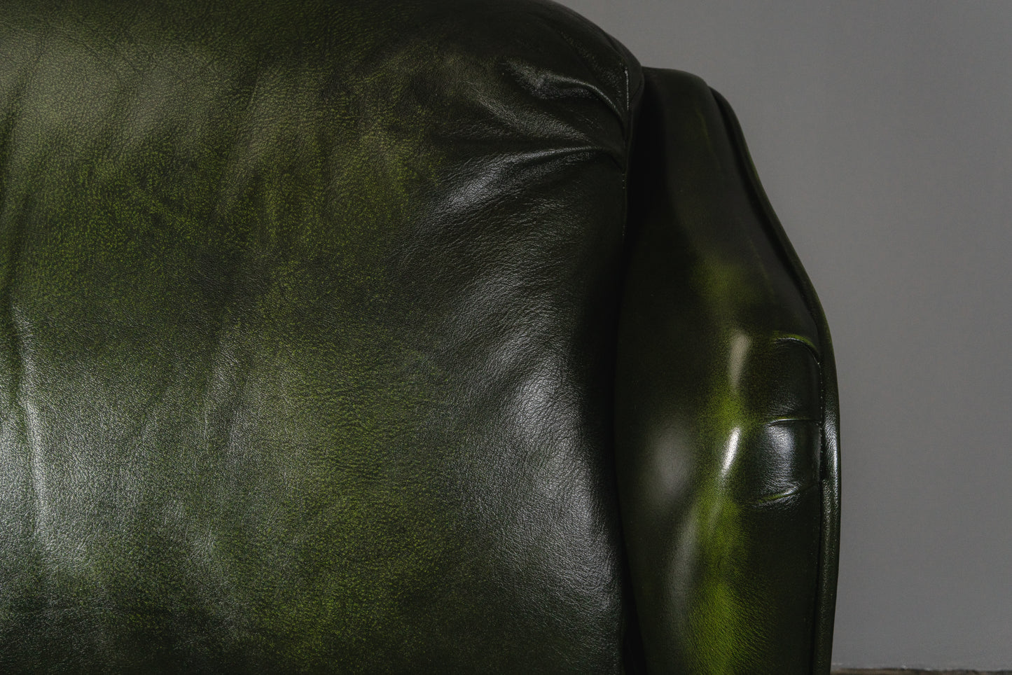 verstellbarer Ledersessel im Chesterfield Stil - Armlehnensessel Stuhl Chair Englischer Stil Lounge Clubsessel Alt Vintage MÖBLINGER