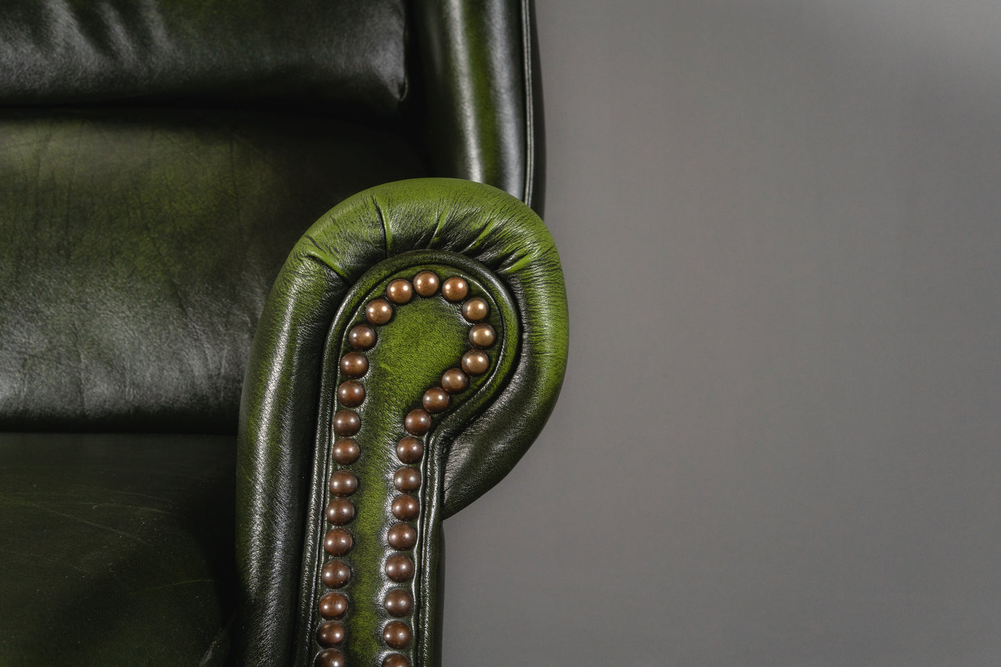 verstellbarer Ledersessel im Chesterfield Stil - Armlehnensessel Stuhl Chair Englischer Stil Lounge Clubsessel Alt Vintage MÖBLINGER