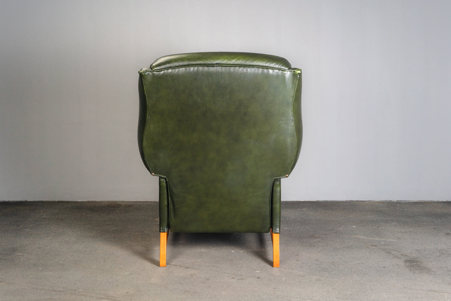 verstellbarer Ledersessel im Chesterfield Stil - Armlehnensessel Stuhl Chair Englischer Stil Lounge Clubsessel Alt Vintage MÖBLINGER