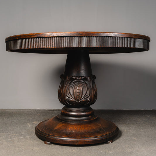 Eleganter Jugendstil Salontisch, Anfang des 20.Jahrhunderts - Tisch Beistelltisch Table Eiche Alt Antik MÖBLINGER