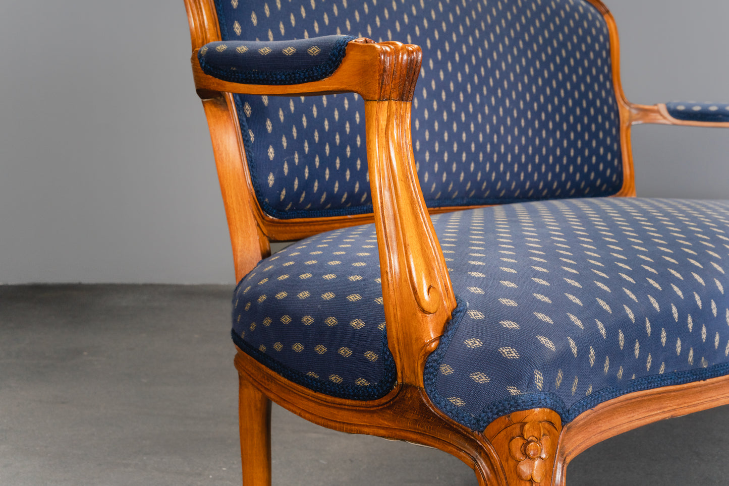 schöne Sitzbank im Barockstil, 2.Hälfte des 20.Jahrhunderts - Bank Küchenbank Sofa Sessel Alt Vintage MÖBLINGER