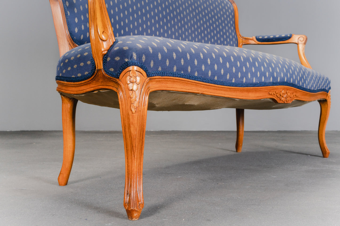 schöne Sitzbank im Barockstil, 2.Hälfte des 20.Jahrhunderts - Bank Küchenbank Sofa Sessel Alt Vintage MÖBLINGER