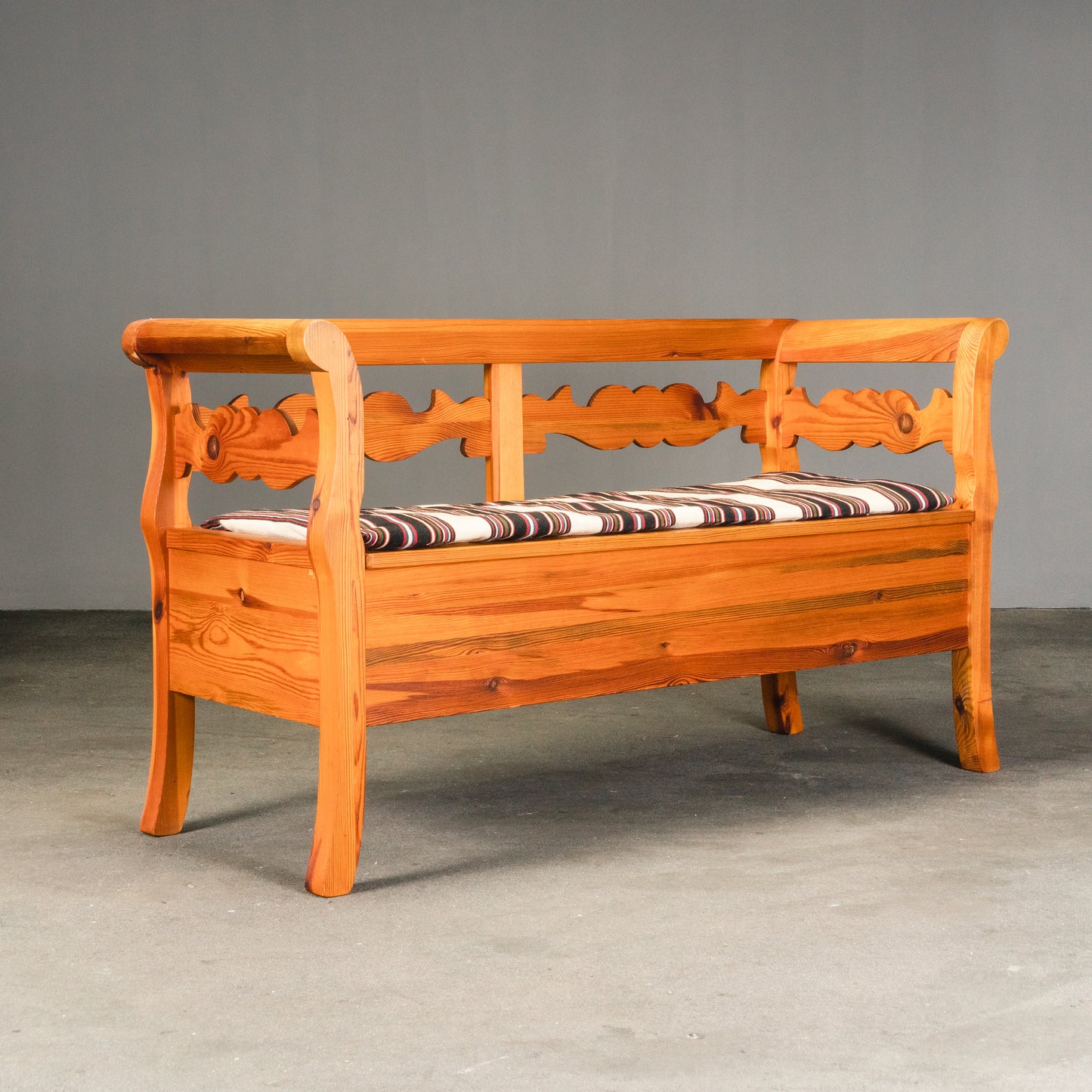 wunderschöne Sitzbank aus Kiefer, 2.Hälfte des 20.Jahrhunderts - Bank Küchenbank Truhe Sofa Sessel Alt Vintage MÖBLINGER