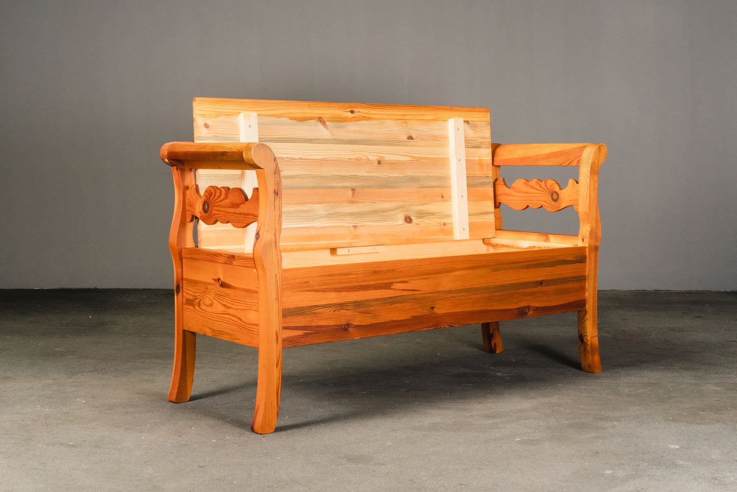 wunderschöne Sitzbank aus Kiefer, 2.Hälfte des 20.Jahrhunderts - Bank Küchenbank Truhe Sofa Sessel Alt Vintage MÖBLINGER