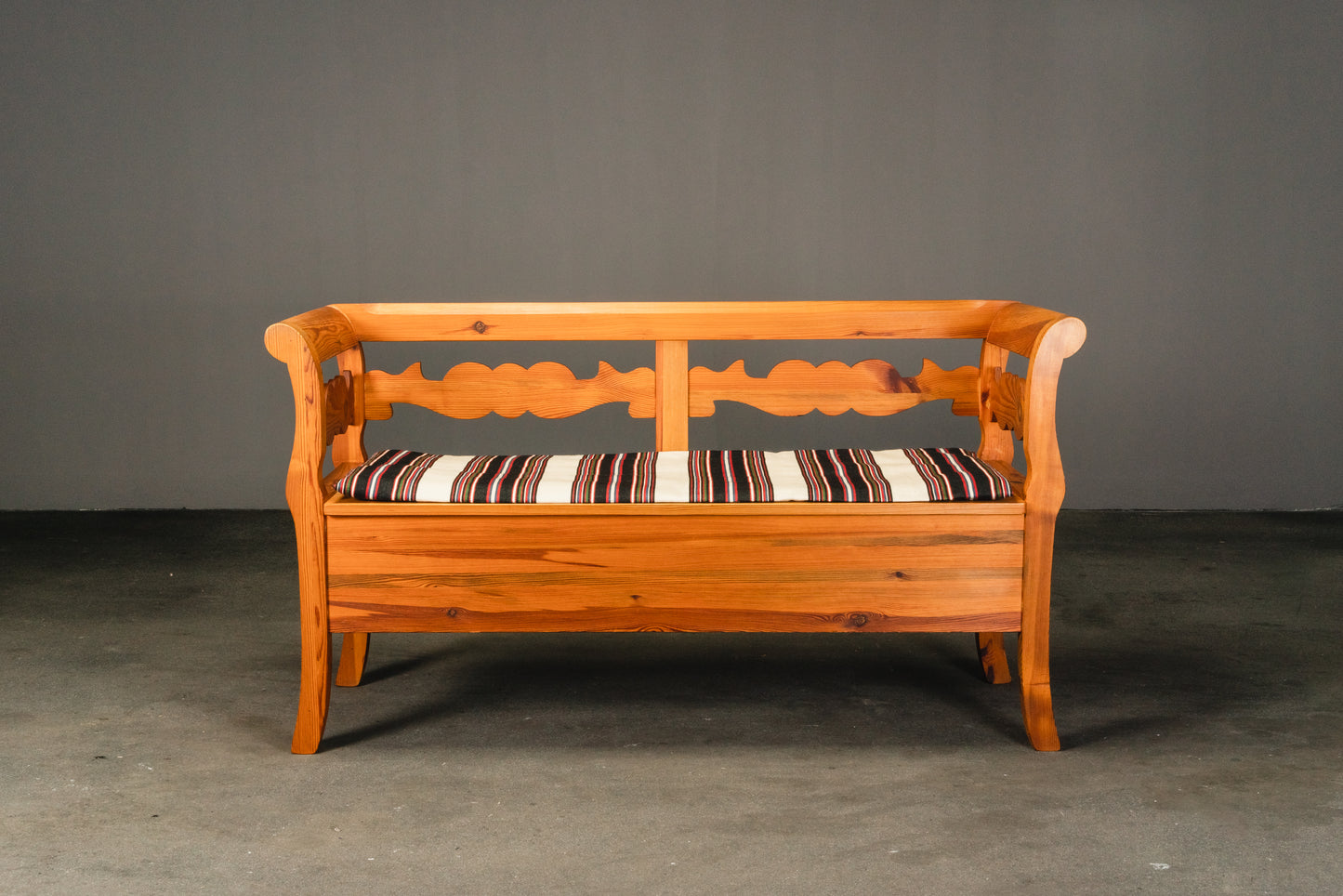 wunderschöne Sitzbank aus Kiefer, 2.Hälfte des 20.Jahrhunderts - Bank Küchenbank Truhe Sofa Sessel Alt Vintage MÖBLINGER