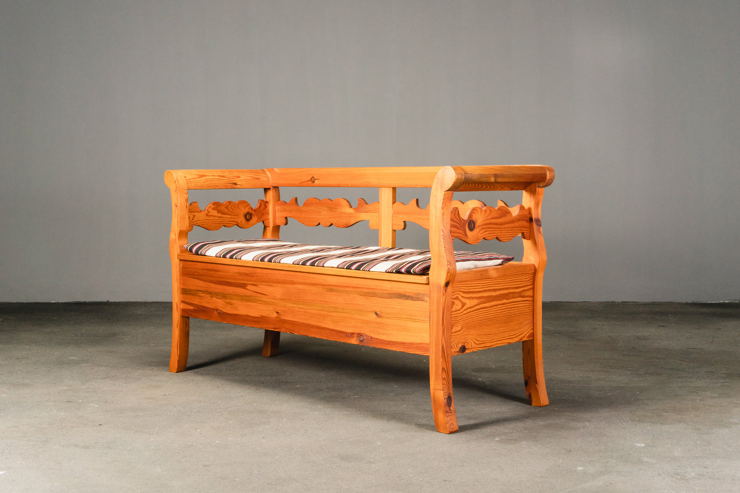 wunderschöne Sitzbank aus Kiefer, 2.Hälfte des 20.Jahrhunderts - Bank Küchenbank Truhe Sofa Sessel Alt Vintage MÖBLINGER