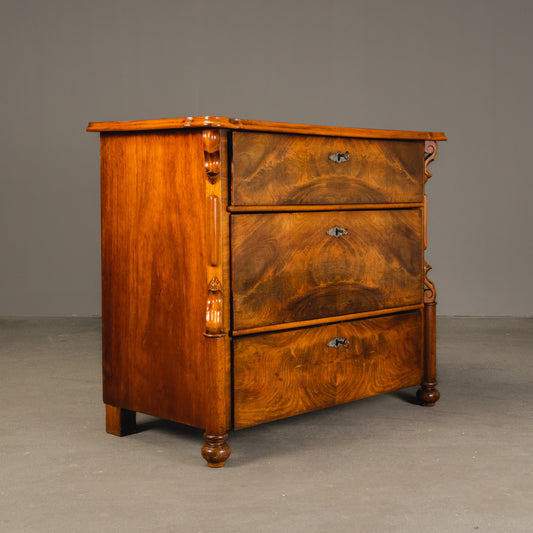 Elegante Louis Philippe Kommode, 2.Hälfte des 19.Jahrhunderts - Schrank Regal Sideboard Alt Antik MÖBLINGER