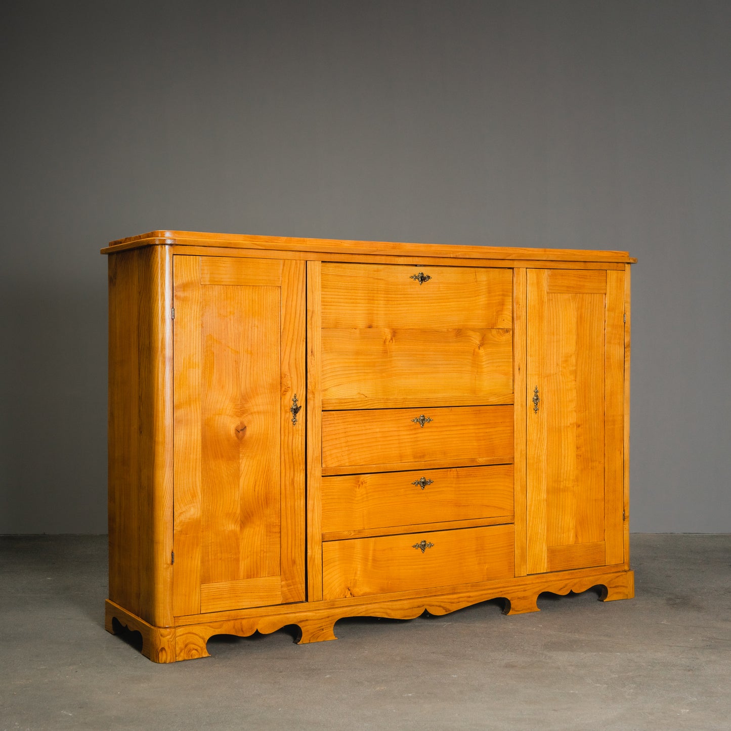 wunderschönes Highboard im Biedermeier Stil, aus dem 19.Jahrhundert - Anrichte Kommode Schrank Sideboard Kleiderschrank Alt Antik MÖBLINGER