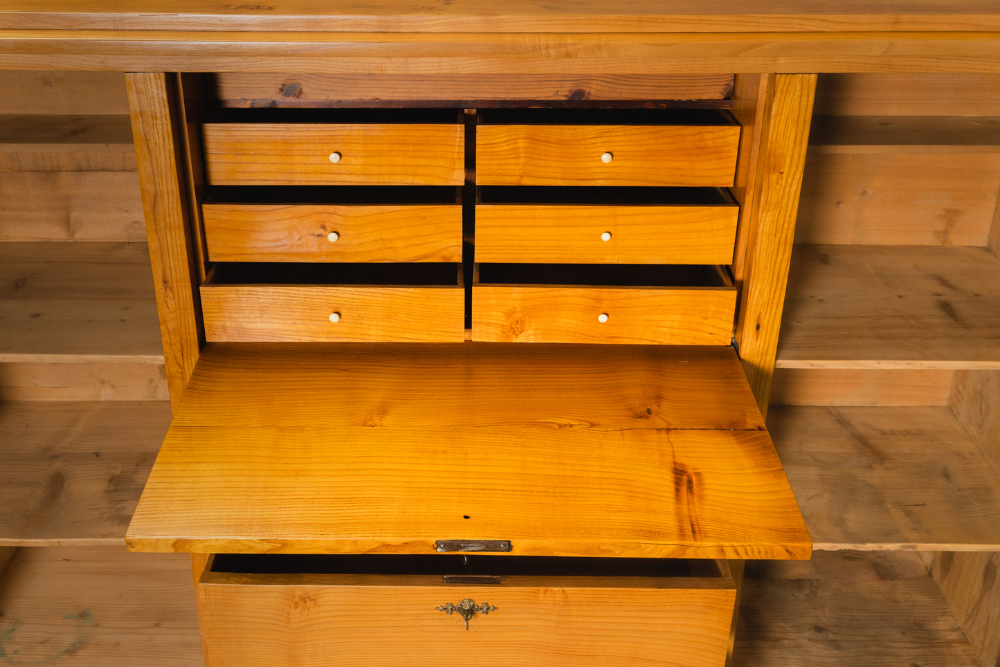 wunderschönes Highboard im Biedermeier Stil, aus dem 19.Jahrhundert - Anrichte Kommode Schrank Sideboard Kleiderschrank Alt Antik MÖBLINGER