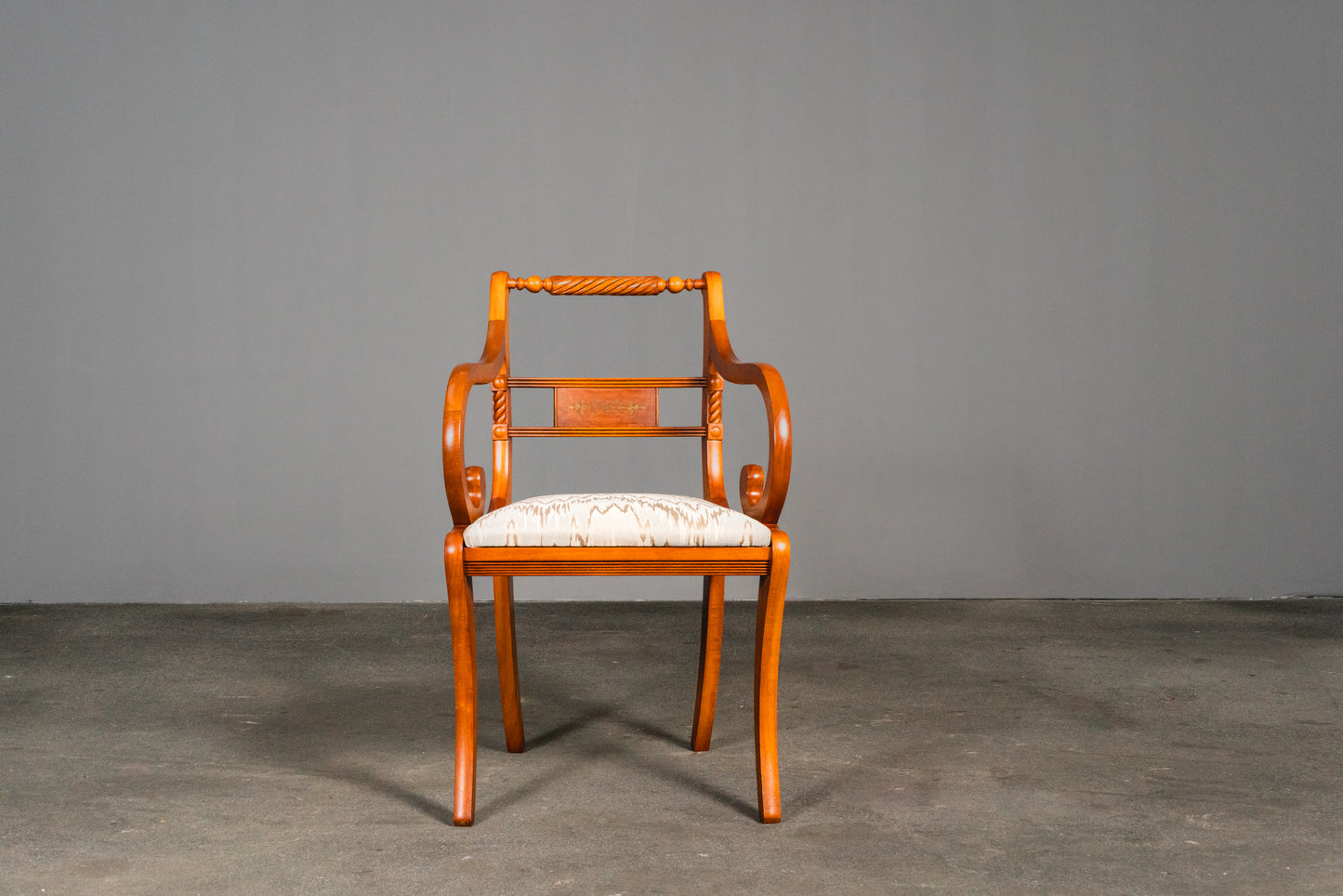 6er Set Stühle im Biedermeier Stil, 2.Hälfte des 20.Jahrhunderts - Stuhl Chair Armlehnenstühle Tisch Esstisch Alt Vintage MÖBLINGER