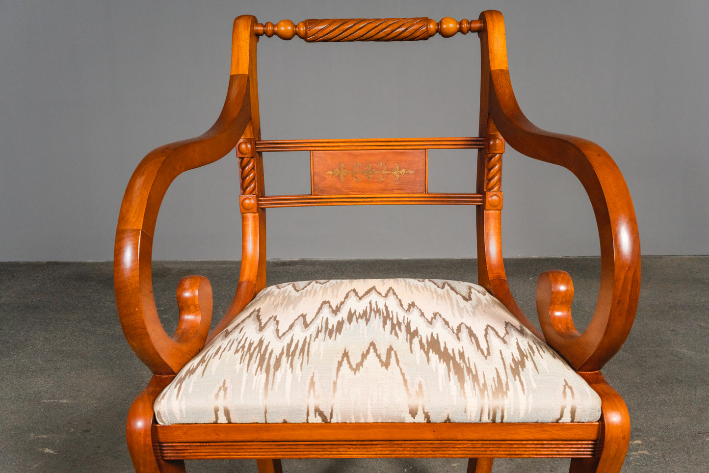 6er Set Stühle im Biedermeier Stil, 2.Hälfte des 20.Jahrhunderts - Stuhl Chair Armlehnenstühle Tisch Esstisch Alt Vintage MÖBLINGER