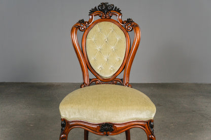 Elegante Louis Philippe Stühle im 4er Set, 2.Hälfte des 19.Jahrhunderts - Stuhl Chair Tisch Esstisch Nussbaum Alt Antik MÖBLINGER