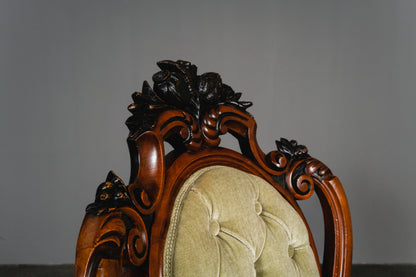 Elegante Louis Philippe Stühle im 4er Set, 2.Hälfte des 19.Jahrhunderts - Stuhl Chair Tisch Esstisch Nussbaum Alt Antik MÖBLINGER