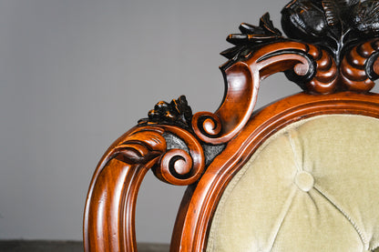 Elegante Louis Philippe Stühle im 4er Set, 2.Hälfte des 19.Jahrhunderts - Stuhl Chair Tisch Esstisch Nussbaum Alt Antik MÖBLINGER