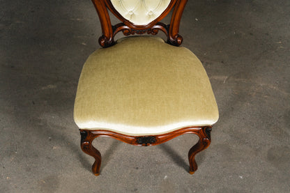 Elegante Louis Philippe Stühle im 4er Set, 2.Hälfte des 19.Jahrhunderts - Stuhl Chair Tisch Esstisch Nussbaum Alt Antik MÖBLINGER