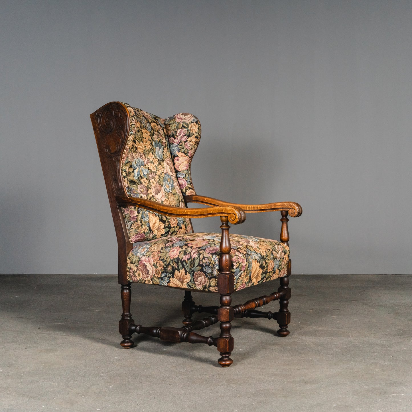 Wunderschöner Gründerzeit Ohrensessel, 2.Hälfte des 19.Jahrhunderts - Sessel Armlehnenstuhl Stuhl Chair Lesesessel Alt Antik MÖBLINGER