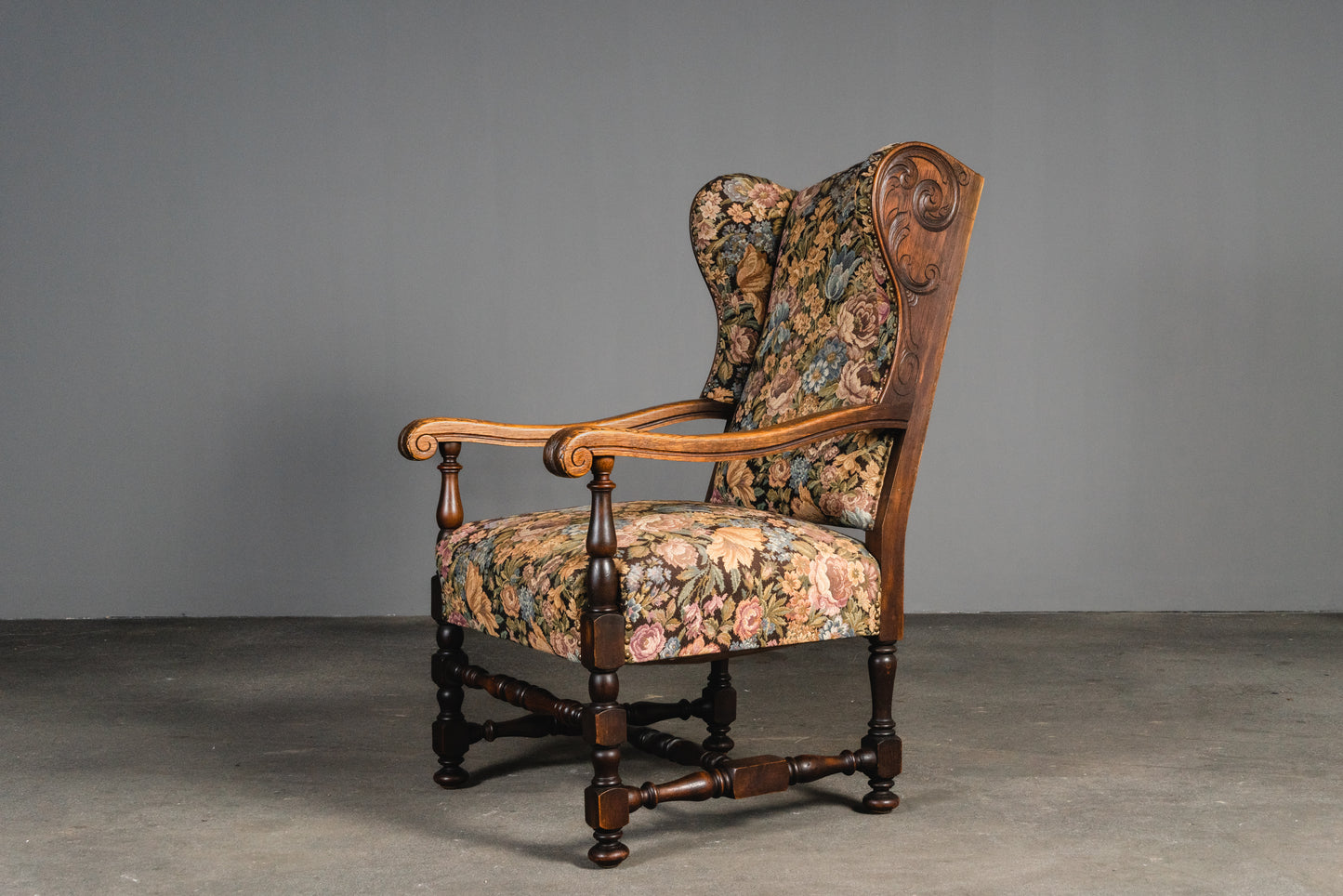 Wunderschöner Gründerzeit Ohrensessel, 2.Hälfte des 19.Jahrhunderts - Sessel Armlehnenstuhl Stuhl Chair Lesesessel Alt Antik MÖBLINGER