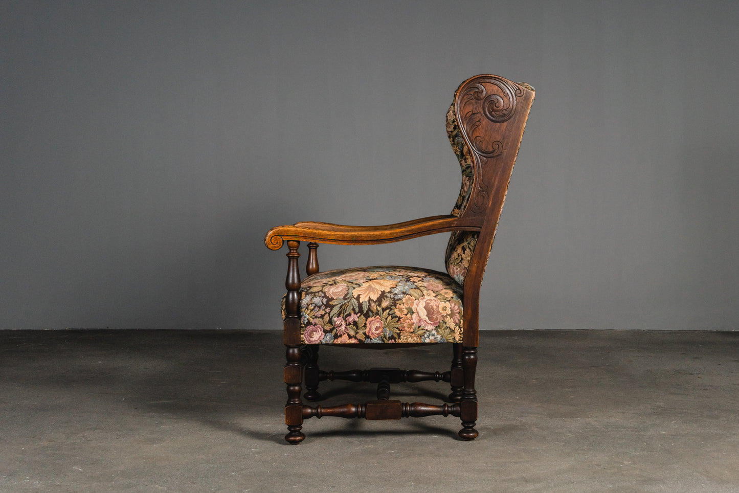 Wunderschöner Gründerzeit Ohrensessel, 2.Hälfte des 19.Jahrhunderts - Sessel Armlehnenstuhl Stuhl Chair Lesesessel Alt Antik MÖBLINGER