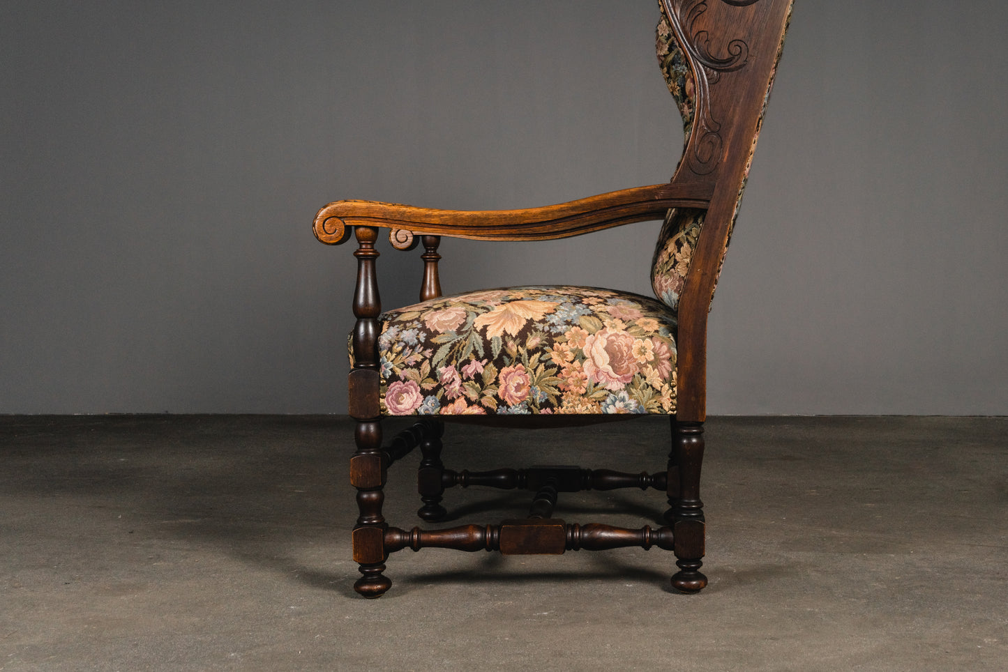 Wunderschöner Gründerzeit Ohrensessel, 2.Hälfte des 19.Jahrhunderts - Sessel Armlehnenstuhl Stuhl Chair Lesesessel Alt Antik MÖBLINGER