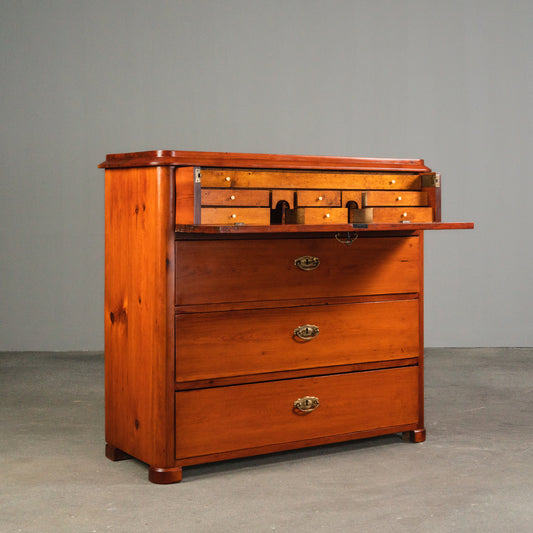 Besondere Kommode mit Sekretärfach im Biedermeier Stil, 1.Hälfte des 19.Jahrhunderts - Schrank Sekretär Schreibtisch Alt Antik MÖBLINGER