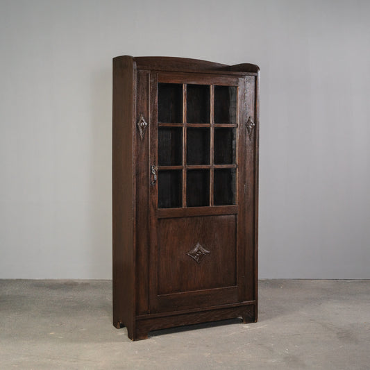 Kleiner Jugendstil Bücherschrank, 1.Hälfte des 20.Jahrhunderts - Schrank Regal Kommode Bookshelf Alt Antik MÖBLINGER