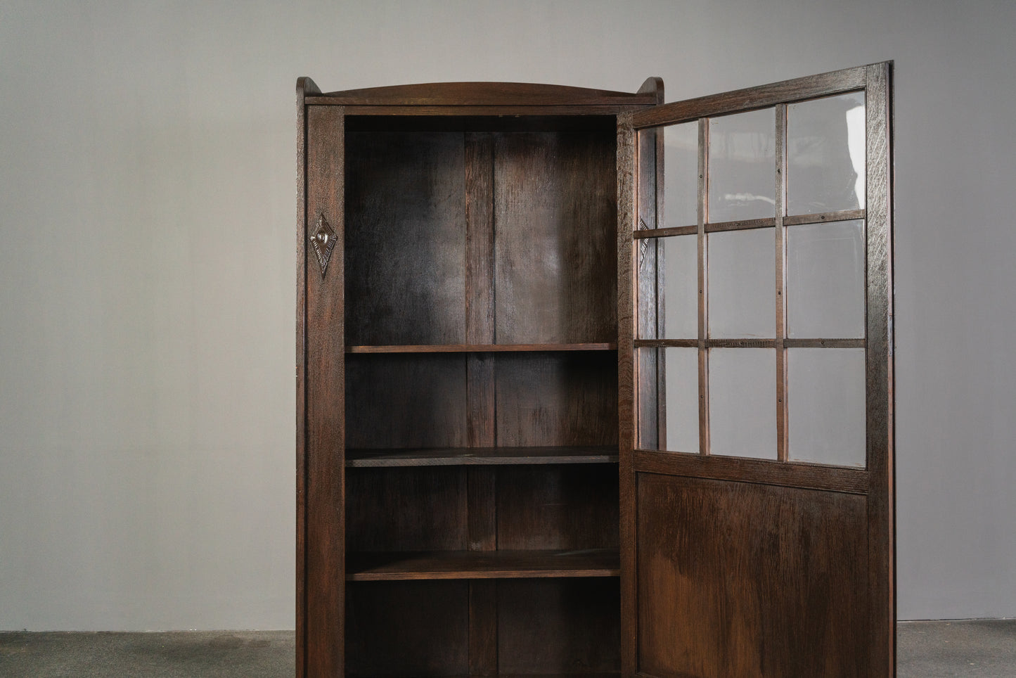 Kleiner Jugendstil Bücherschrank, 1.Hälfte des 20.Jahrhunderts - Schrank Regal Kommode Bookshelf Alt Antik MÖBLINGER