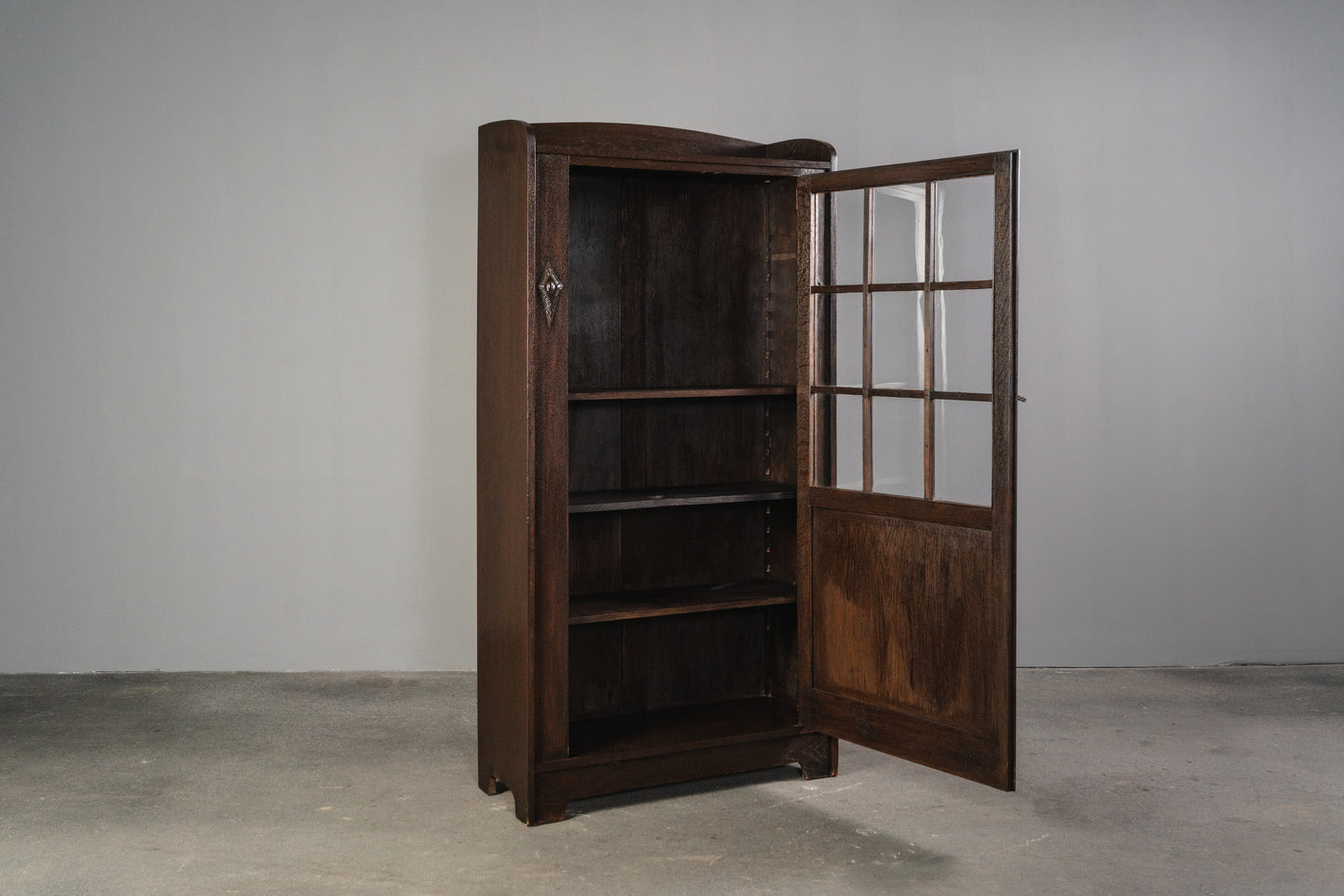 Kleiner Jugendstil Bücherschrank, 1.Hälfte des 20.Jahrhunderts - Schrank Regal Kommode Bookshelf Alt Antik MÖBLINGER