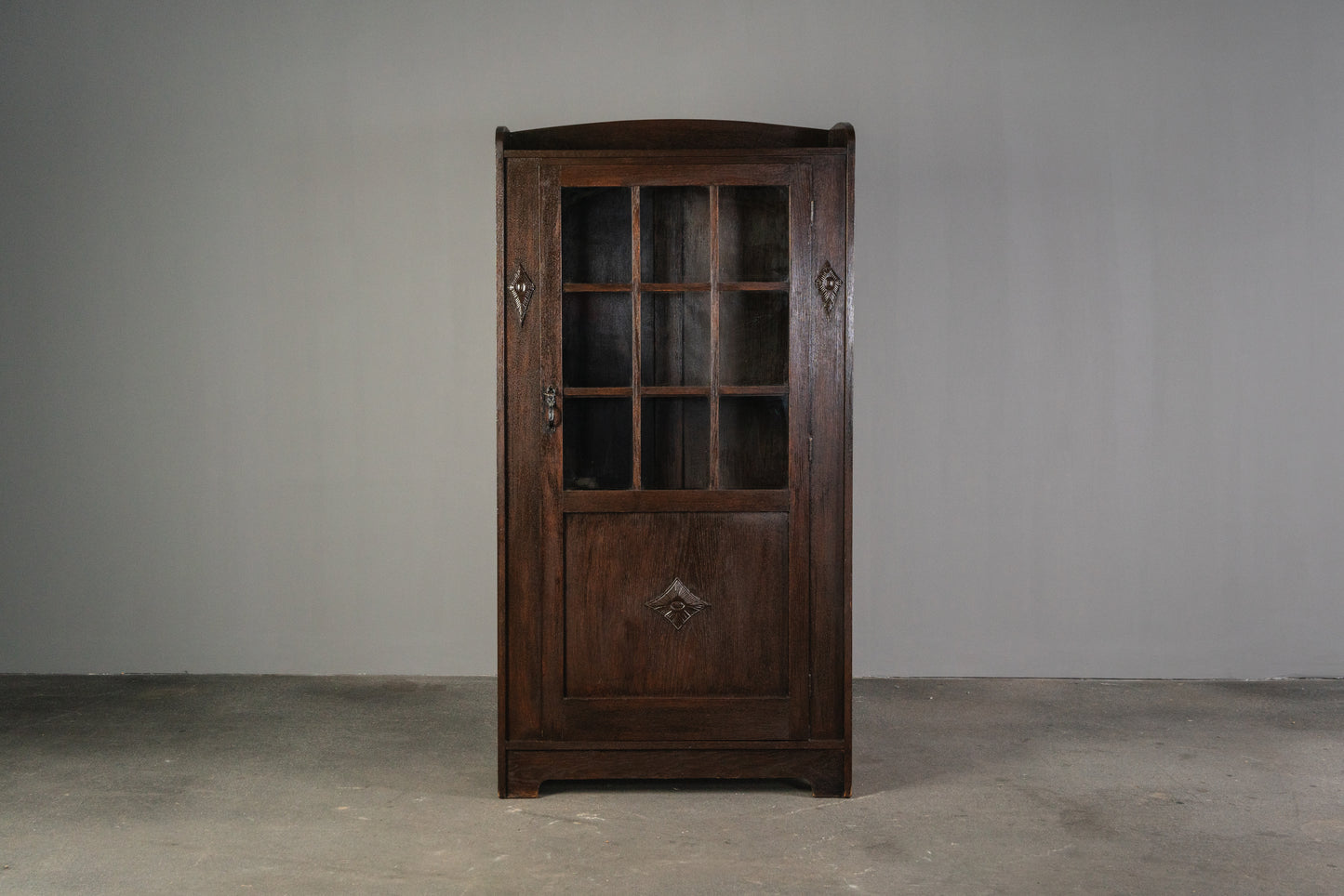 Kleiner Jugendstil Bücherschrank, 1.Hälfte des 20.Jahrhunderts - Schrank Regal Kommode Bookshelf Alt Antik MÖBLINGER