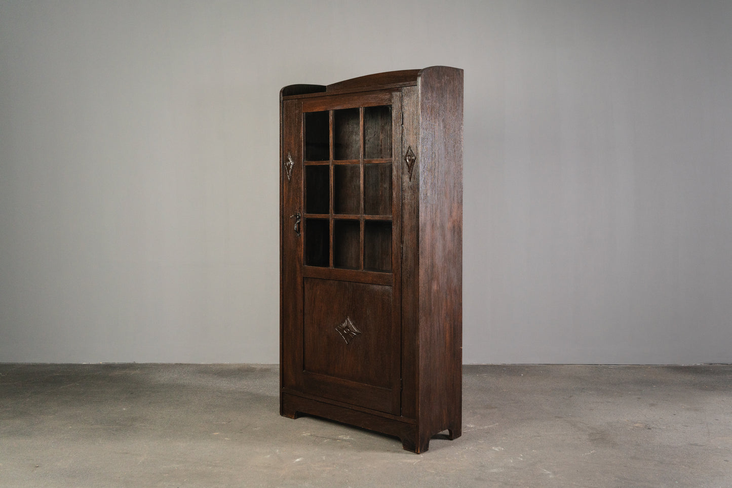 Kleiner Jugendstil Bücherschrank, 1.Hälfte des 20.Jahrhunderts - Schrank Regal Kommode Bookshelf Alt Antik MÖBLINGER