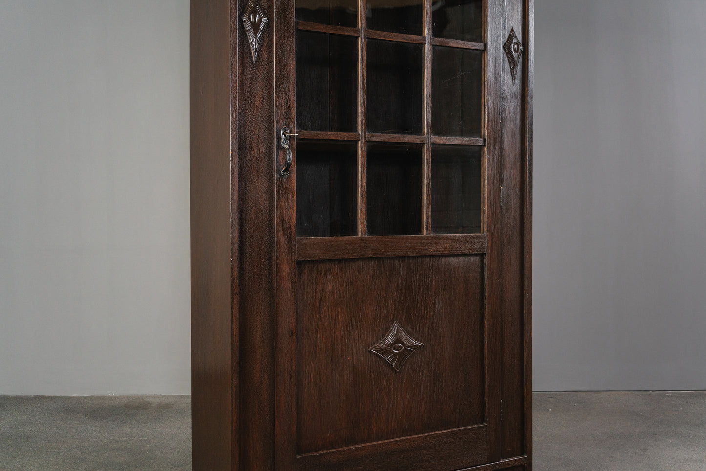 Kleiner Jugendstil Bücherschrank, 1.Hälfte des 20.Jahrhunderts - Schrank Regal Kommode Bookshelf Alt Antik MÖBLINGER