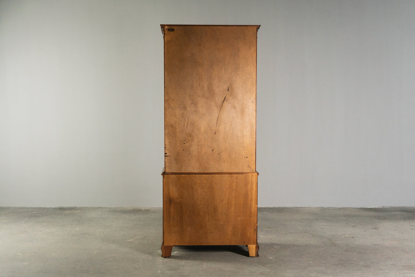 Eleganter Bücherschrank im Englischen Stil, 2.Hälfte des 20.Jahrhunderts - Vitrine Schrank Kommode Regal Alt Vintage MÖBLINGER