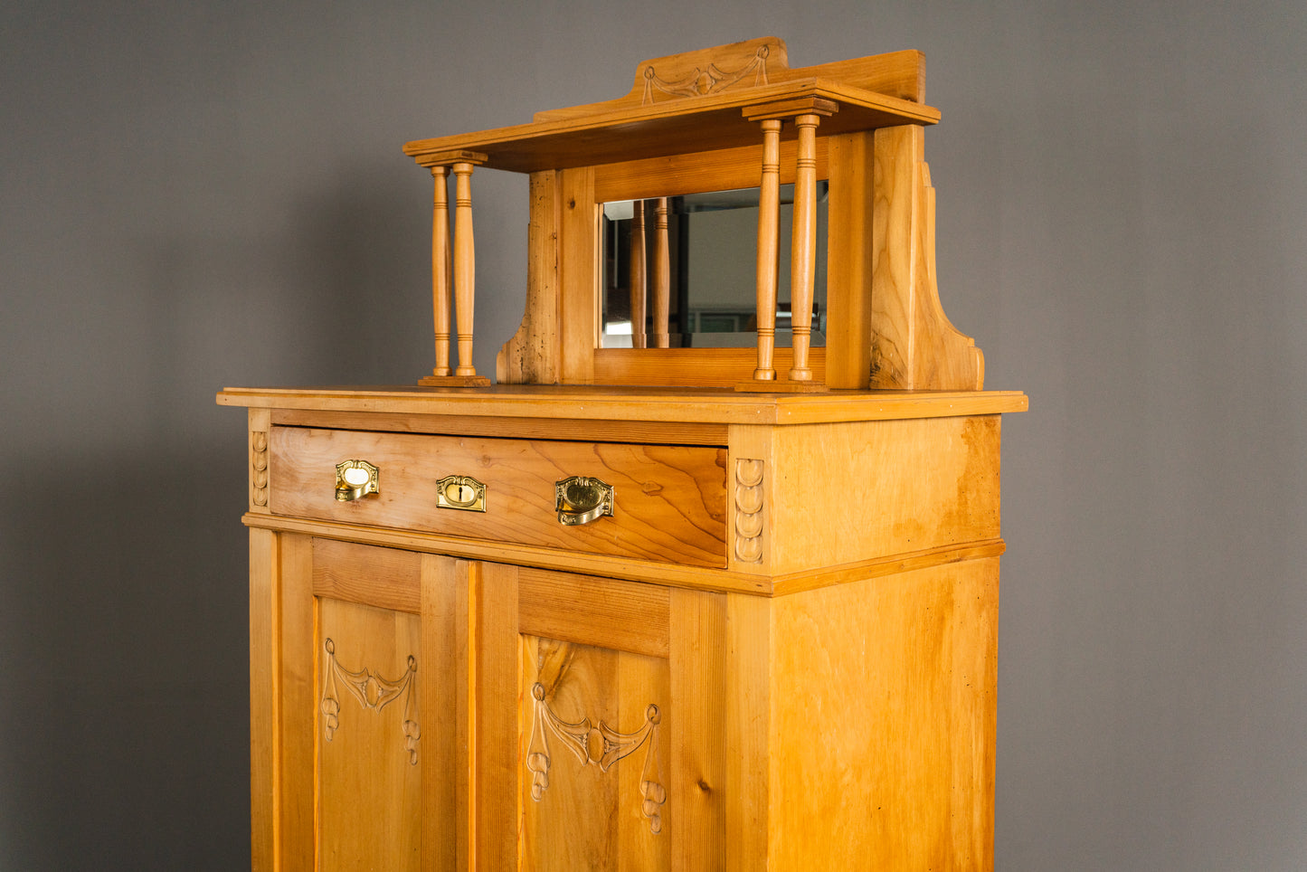 Wunderschönes Jugendstil Vertiko, 1.Hälfte des 20.Jahrhunderts - Schrank Kommode Regal Anrichte Alt Antik MÖBLINGER