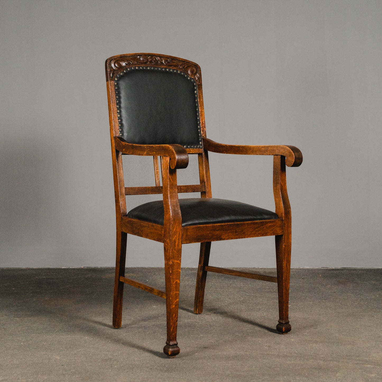 Schöner Jugendstil Armlehnenstuhl, Anfang des 20.Jahrhunderts - Schreibtischstuhl Stuhl Chair Schreibtisch Desk Alt Antik MÖBLINGER