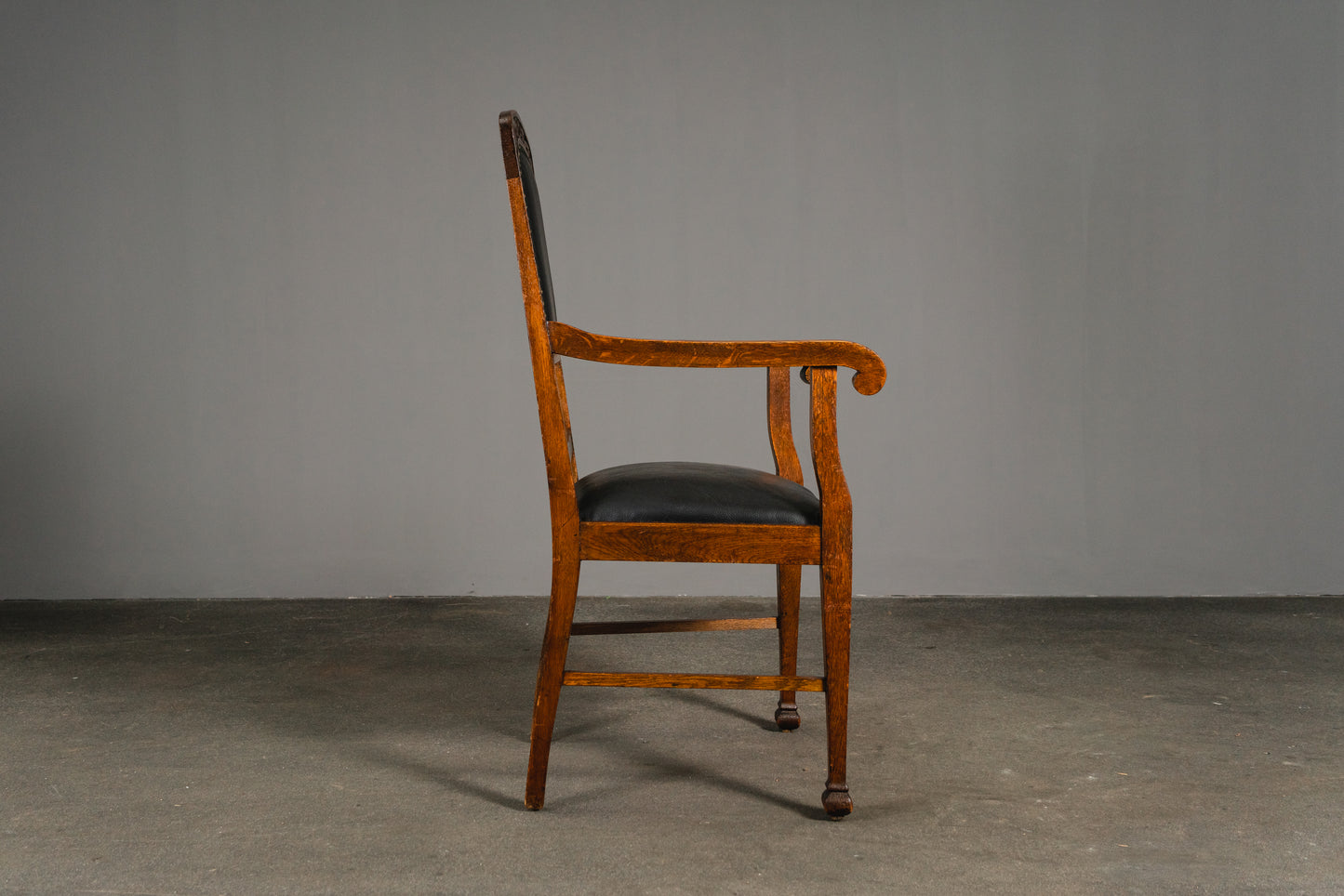 Schöner Jugendstil Armlehnenstuhl, Anfang des 20.Jahrhunderts - Schreibtischstuhl Stuhl Chair Schreibtisch Desk Alt Antik MÖBLINGER