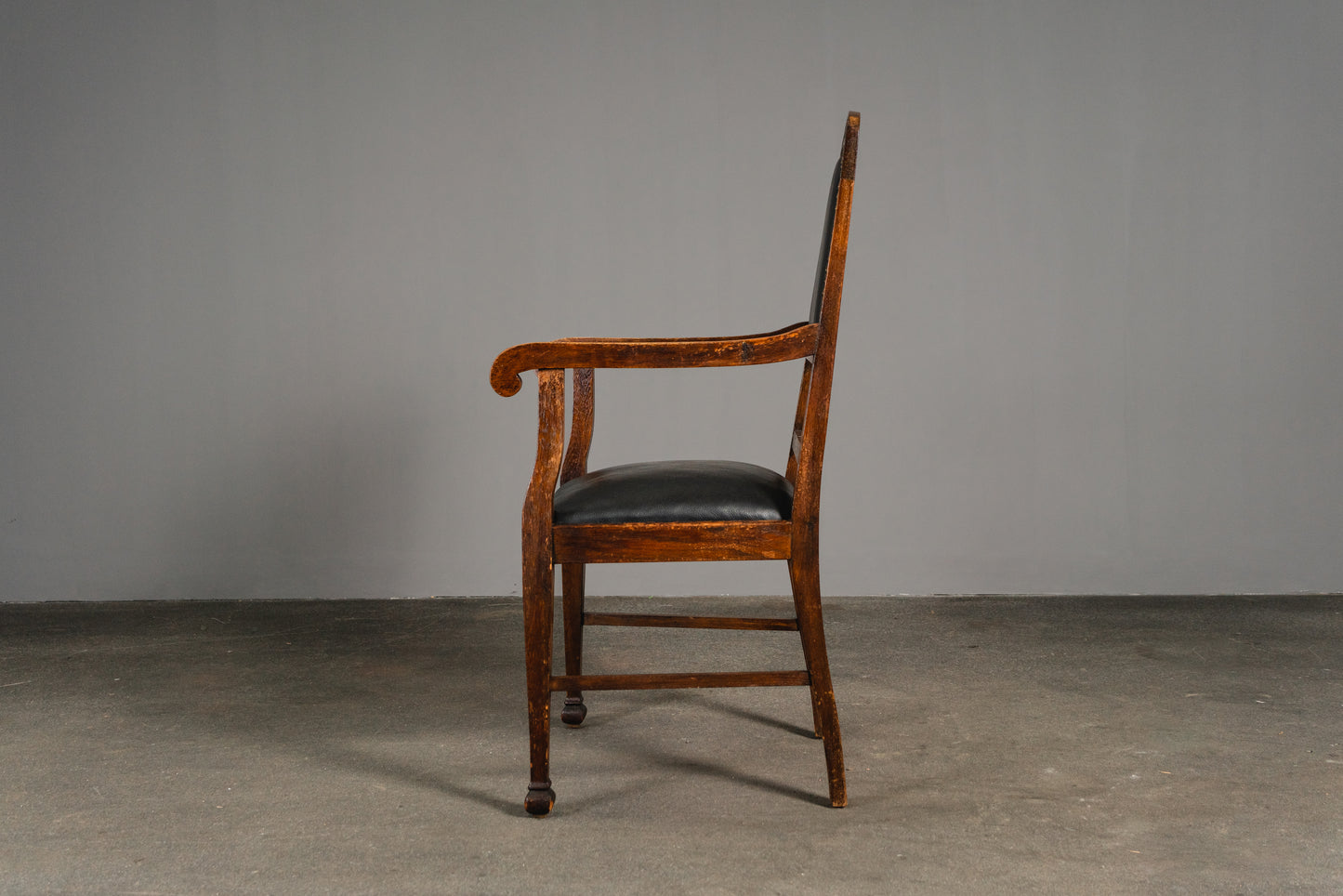 Schöner Jugendstil Armlehnenstuhl, Anfang des 20.Jahrhunderts - Schreibtischstuhl Stuhl Chair Schreibtisch Desk Alt Antik MÖBLINGER