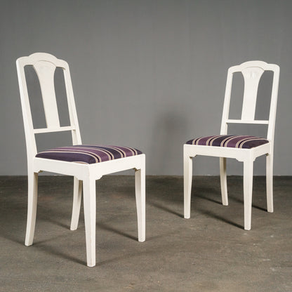 Schönes Jugendstil Paar Stühle, Anfang des 20.Jahrhunderts - Stuhl Chair Tisch Esstisch Alt Antik MÖBLINGER