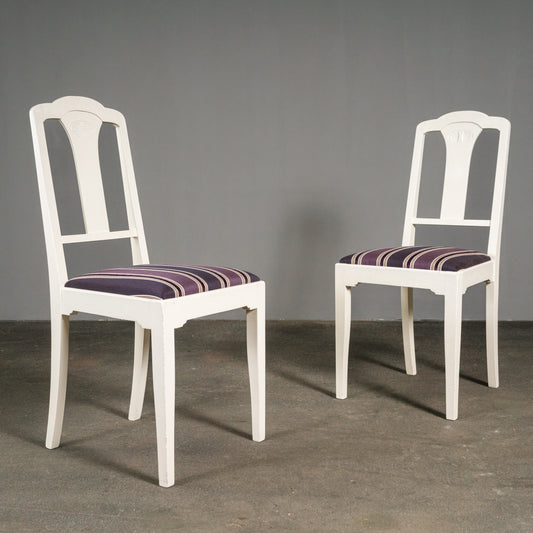 Schönes Jugendstil Paar Stühle, Anfang des 20.Jahrhunderts - Stuhl Chair Tisch Esstisch Alt Antik MÖBLINGER