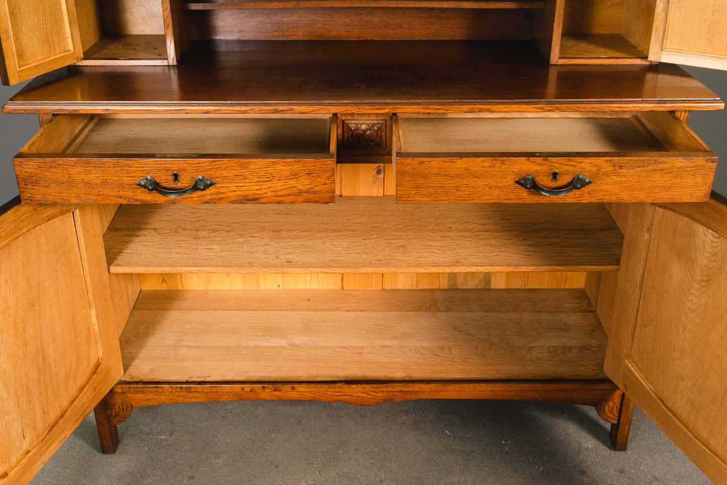 Elegante Jugendstil Anrichte, Anfang des 20.Jahrhunderts - Sideboard Kommode Schrank Regal Alt Antik MÖBLINGER