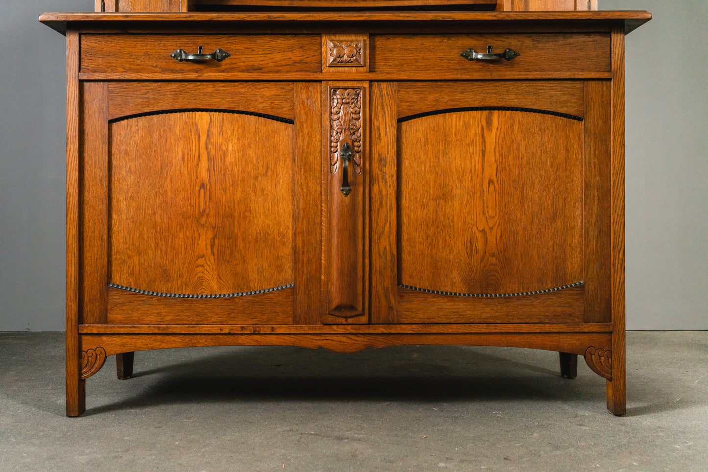 Elegante Jugendstil Anrichte, Anfang des 20.Jahrhunderts - Sideboard Kommode Schrank Regal Alt Antik MÖBLINGER