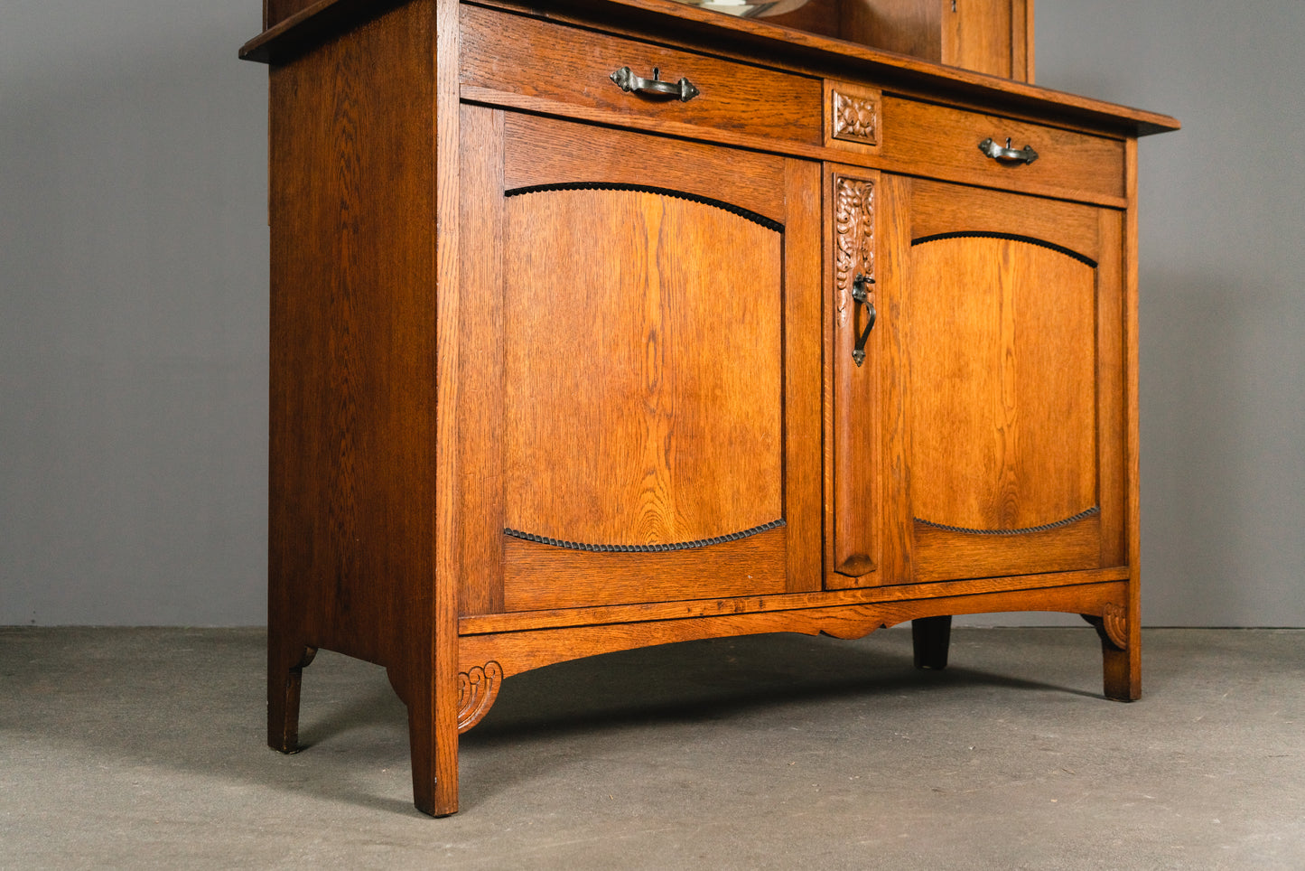 Elegante Jugendstil Anrichte, Anfang des 20.Jahrhunderts - Sideboard Kommode Schrank Regal Alt Antik MÖBLINGER