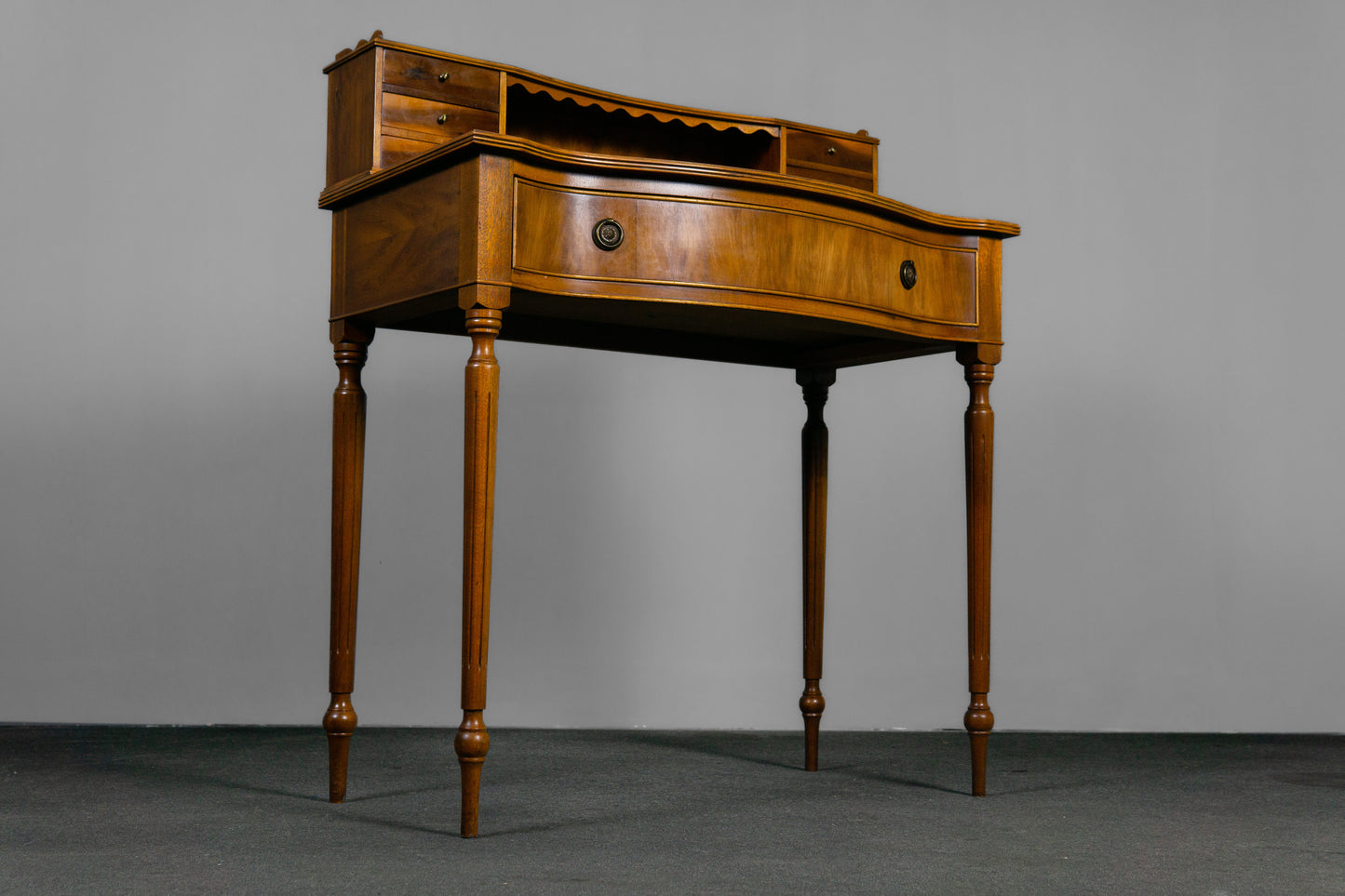 Eleganter Damensekretär im Englischen Stil -  Schreibtisch Sekretär Desk Büro Office Alt Vintage MÖBLINGER