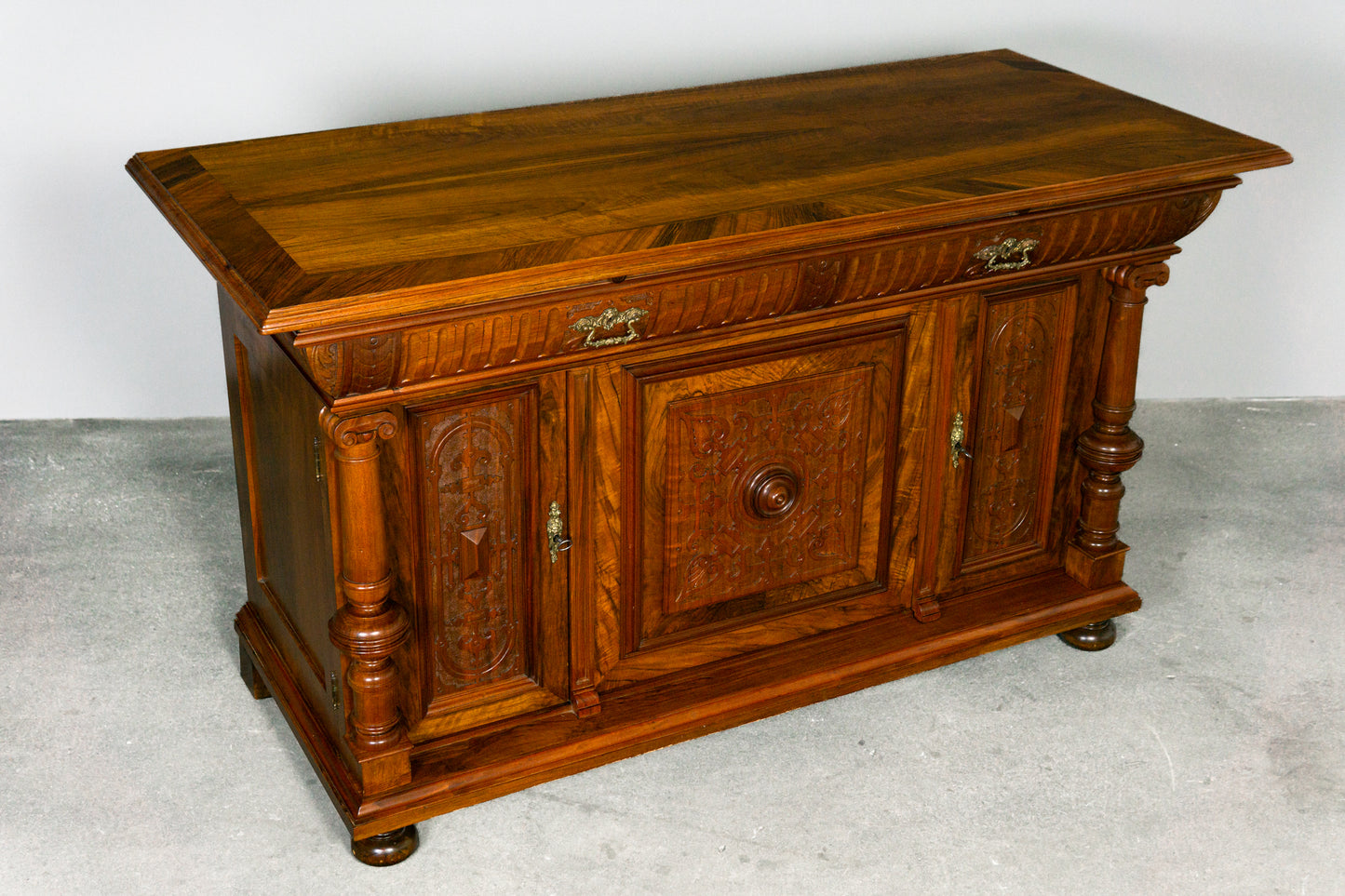 Erstklassige Gründerzeit Anrichte, 2. Hälfte des 19.Jahrhunderts - Antik Kommode Schrank Sideboard Alt MÖBLINGER