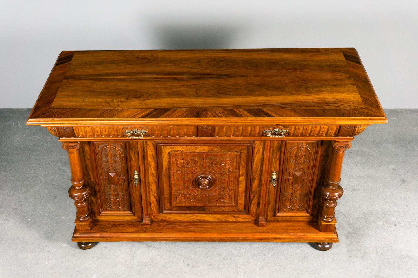 Erstklassige Gründerzeit Anrichte, 2. Hälfte des 19.Jahrhunderts - Antik Kommode Schrank Sideboard Alt MÖBLINGER