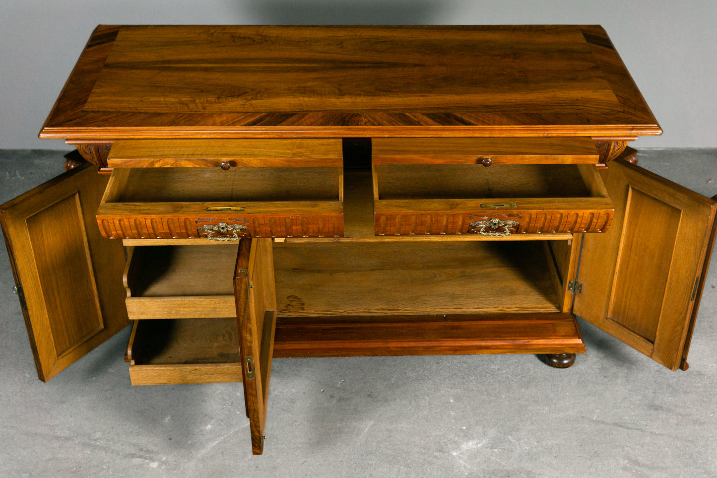 Erstklassige Gründerzeit Anrichte, 2. Hälfte des 19.Jahrhunderts - Antik Kommode Schrank Sideboard Alt MÖBLINGER